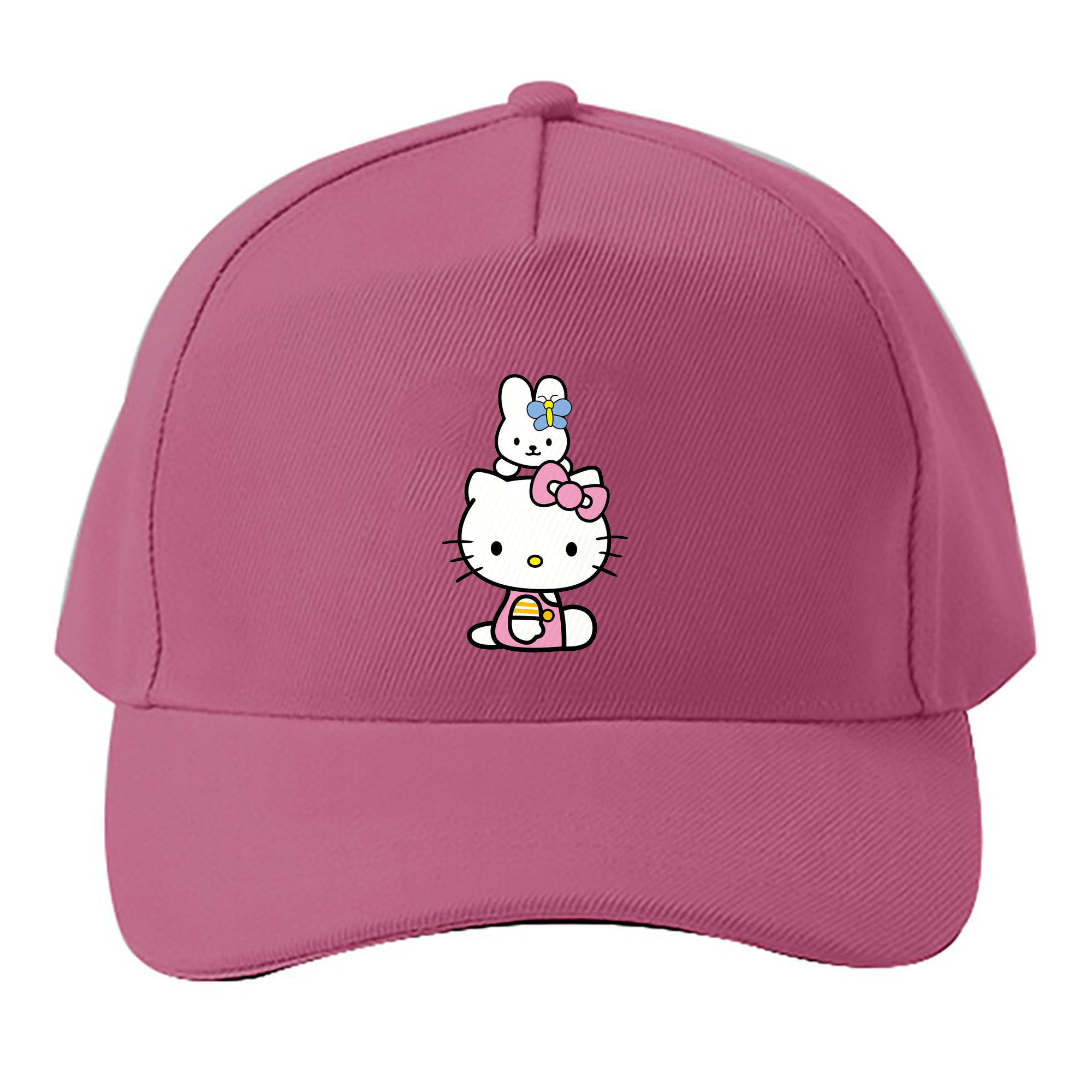 （画像用） Hello Kitty ハローキティ ベースボールキャップ 綿100％ 男女兼用 帽子 スポーツ